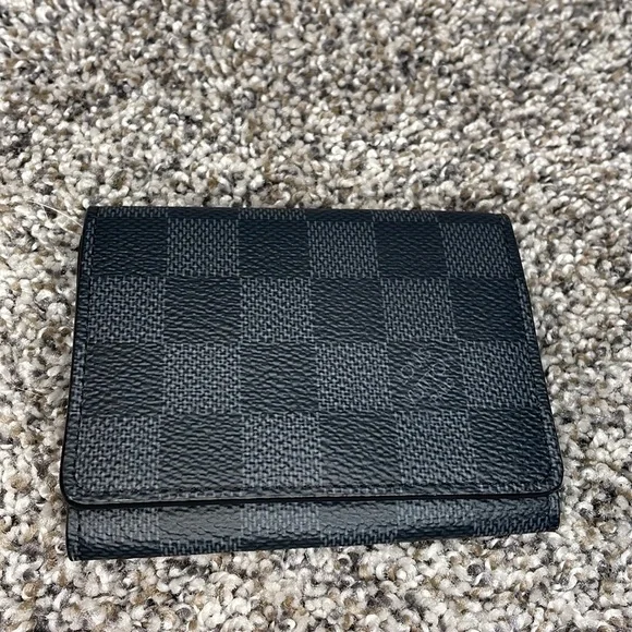 Authentic Louis Vuitton, Damier graphite, card case wallet - Picture 2 of 9